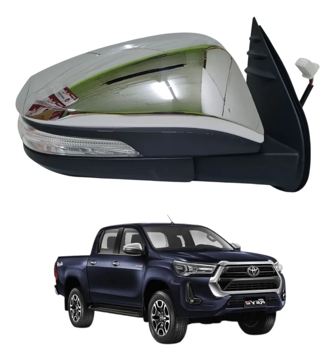 Espejo puerta derecho toyota hilux 2016 2017 2018 2019 2020 2021 2022 2023 2024 2025 2026