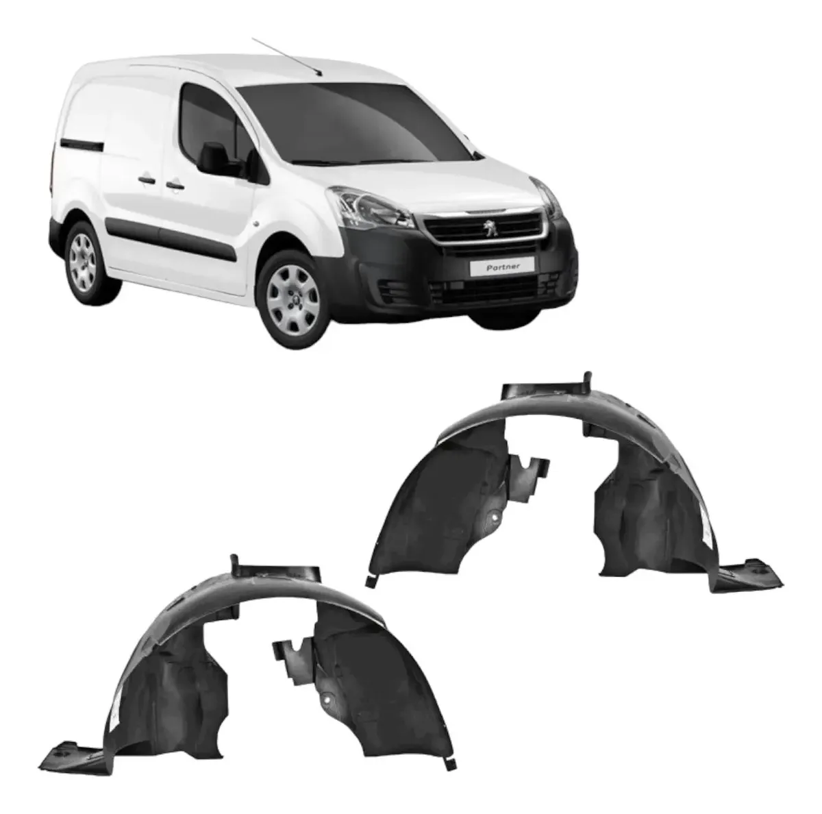 Guardafango delantero derecho peugeot partner 2012 2013 2014 2015 2016 2017 2018 2019