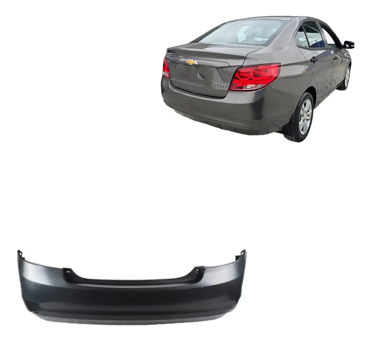 Parachoque trasero chevrolet sail 2017 2018 2019 2020 2021 2022 2023