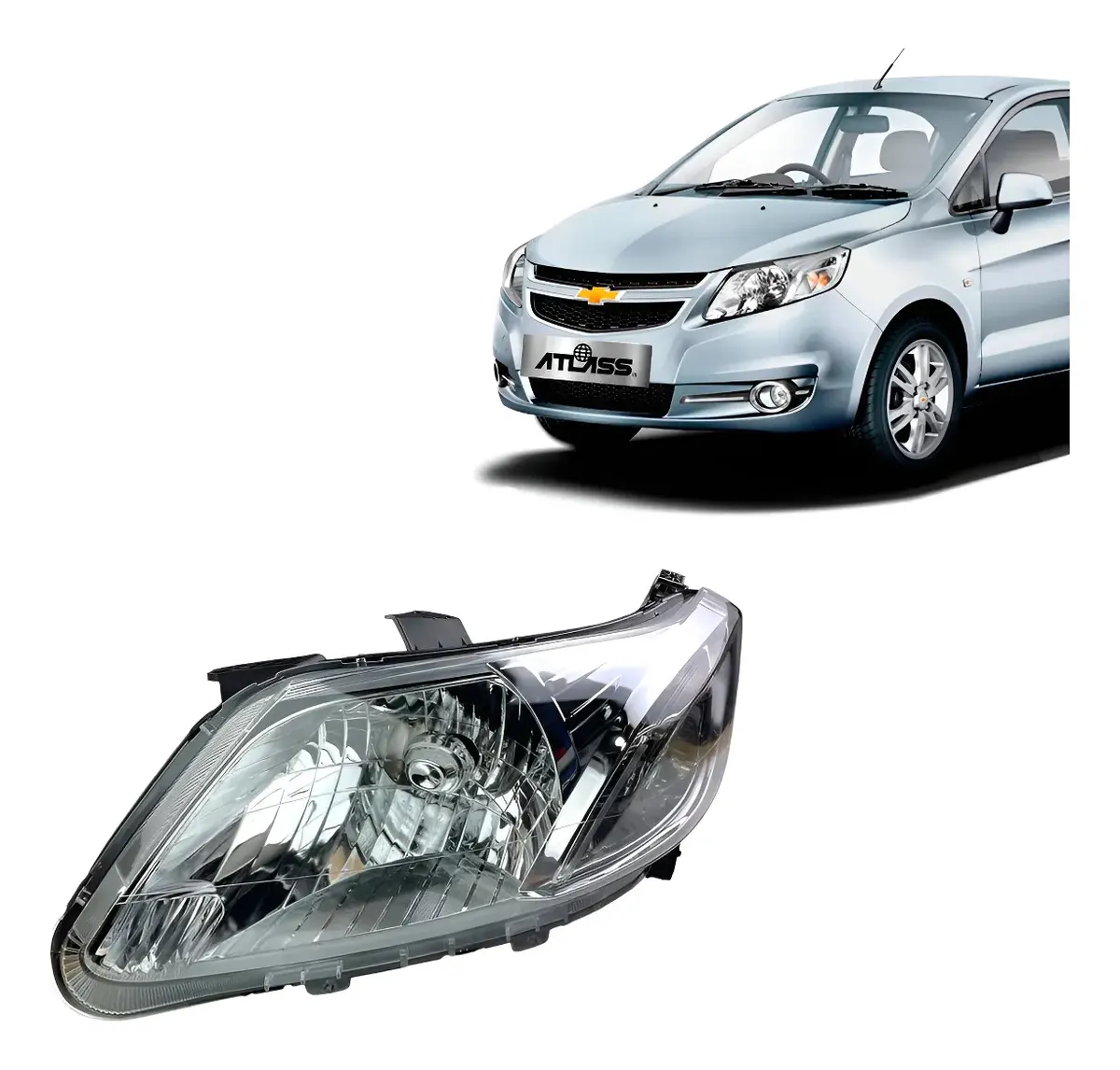 Optico izquierdo chevrolet sail 2011 2012 2013 2014 2015 2016 2017