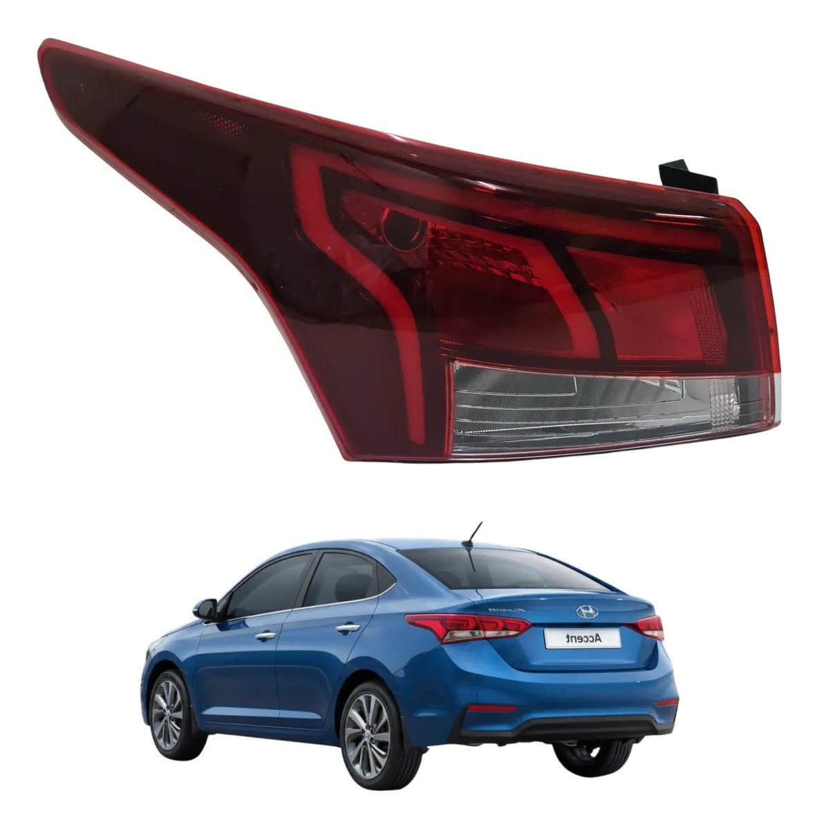 Foco trasero izquierdo hyundai accent rb 2021 2022 2023 2024