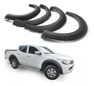 Kit molduras de tapabarro mitsubishi l200 2016 2017 2018 2019