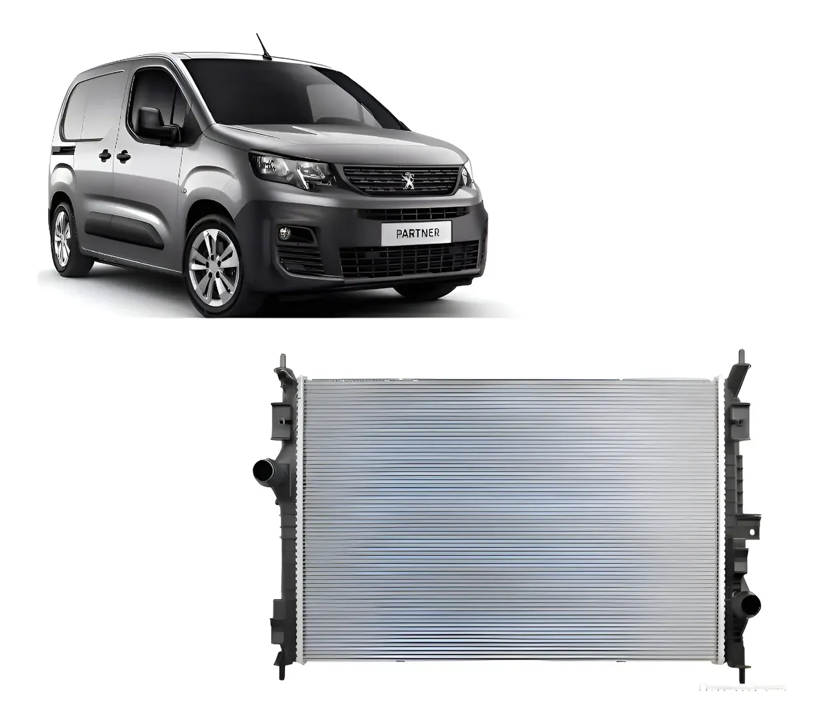 Radiador de agua peugeot partner 2019 2020 2021 2022 2023 2024