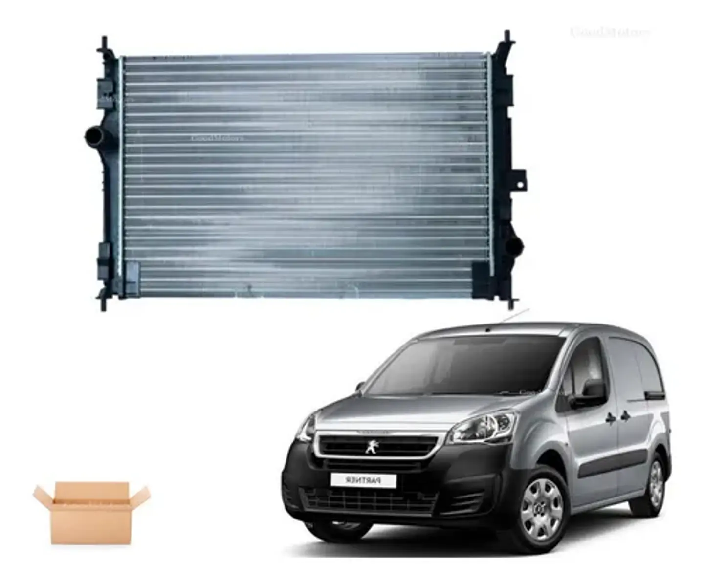 Radiador de agua peugeot partner 2013 2014 2015 2016 2017 2018 2019