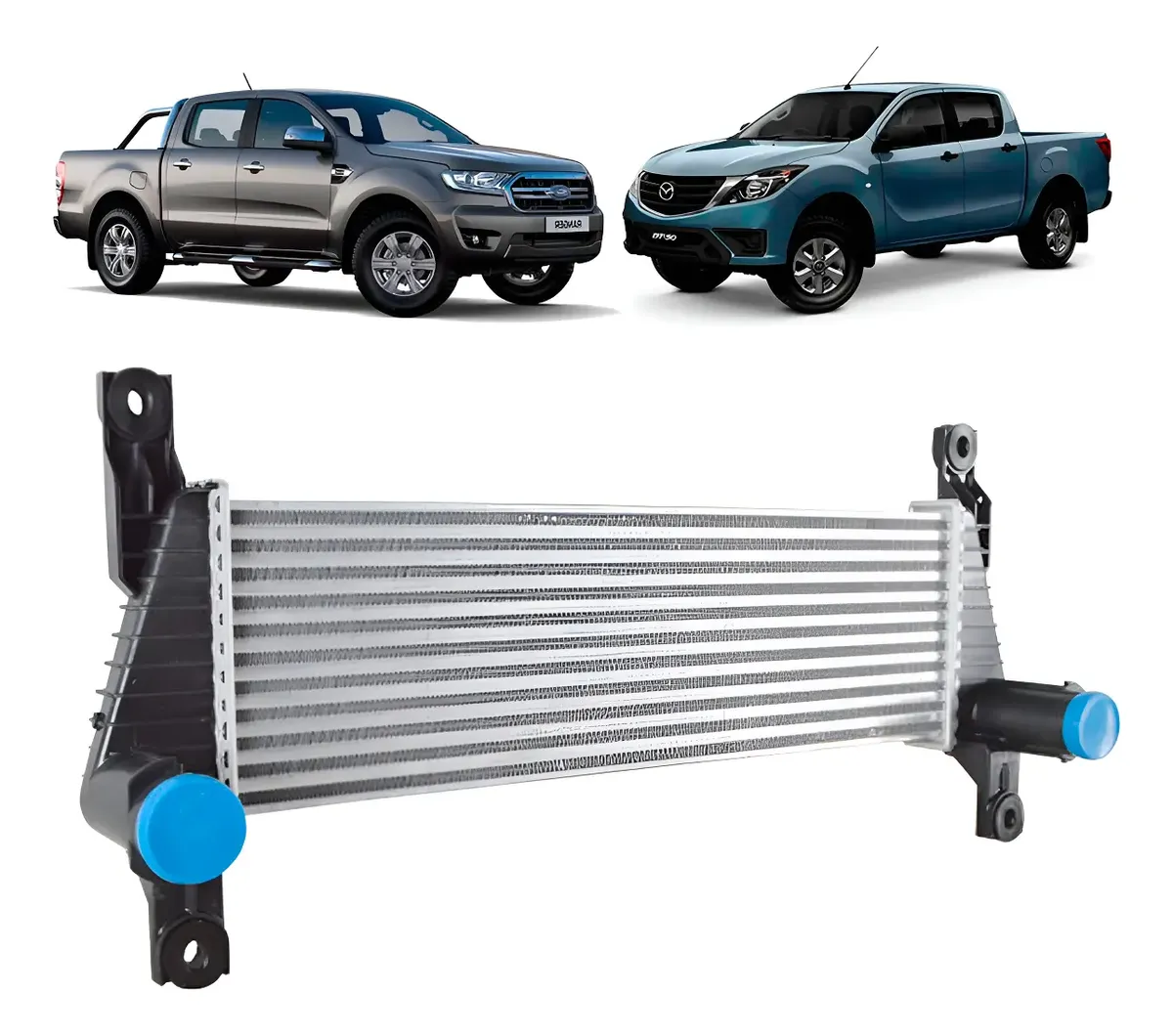 Radiador intercooler mazda bt50 2013 2014 2015 2016 2017 2018 2019 2020