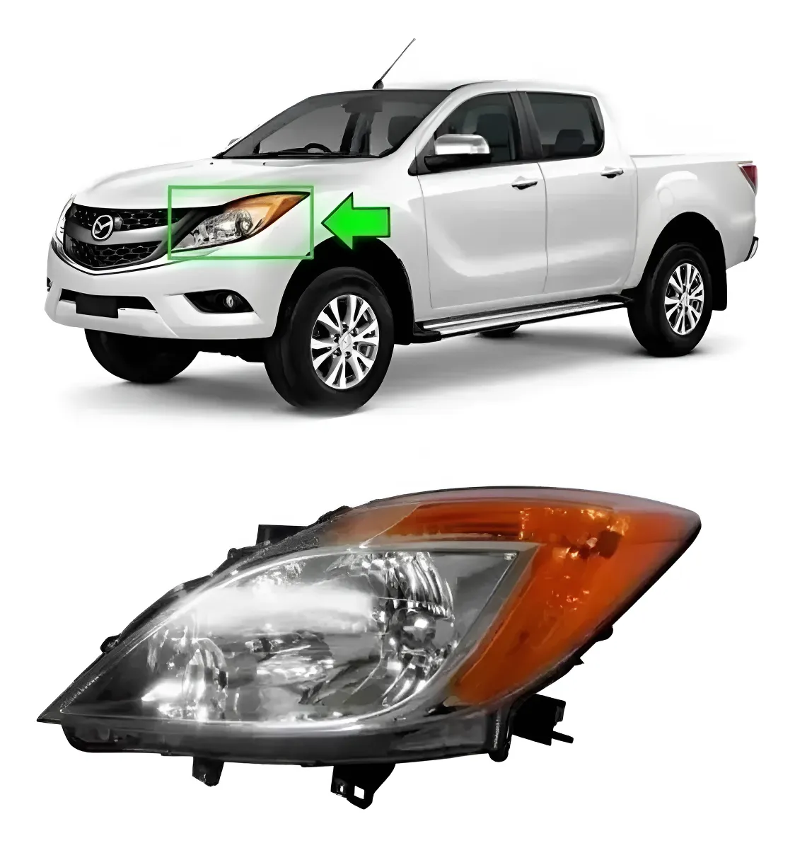 Optico izquierdo mazda bt50 2013 2014 2015 2016