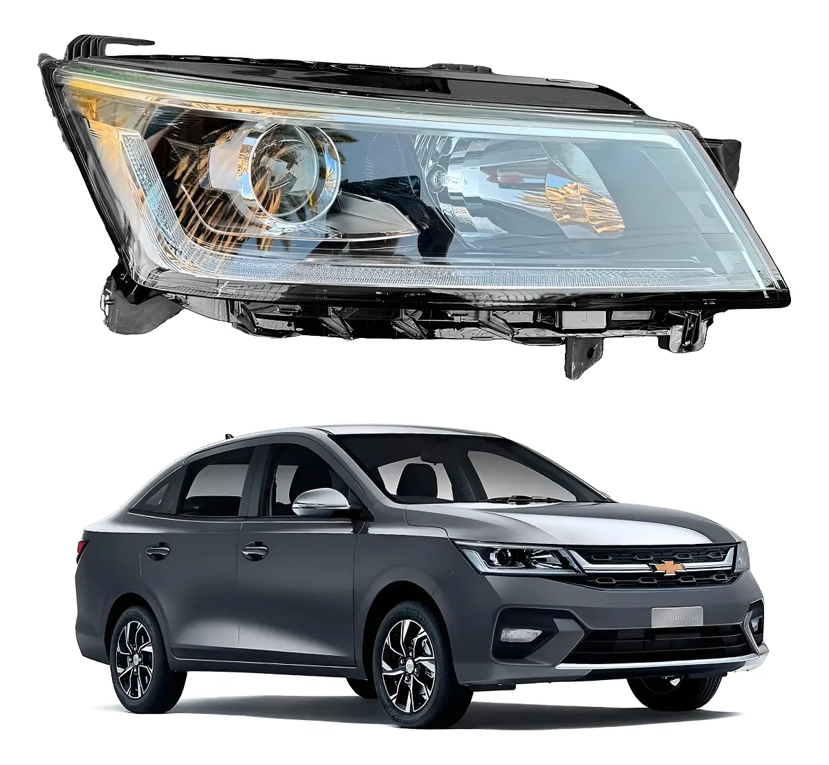 Optico derecho chevrolet sail 2024 2025 2026