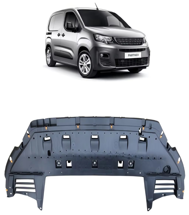 Moldura de parachoque delantero inferior central peugeot partner 2019 2020 2021 2022 2023 2024 2025