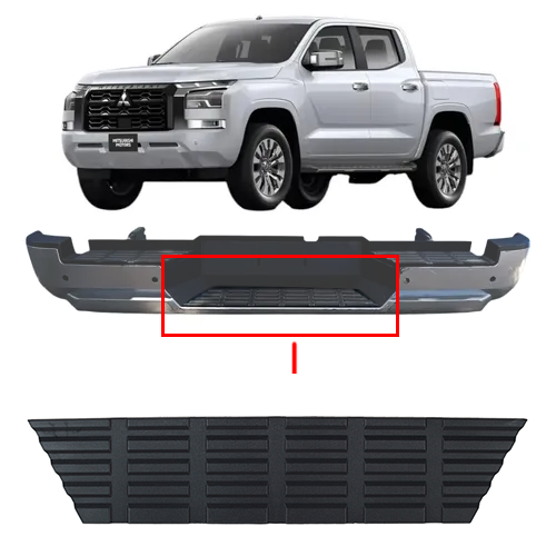 Moldura de parachoque trasero mitsubishi l200 2024 2025