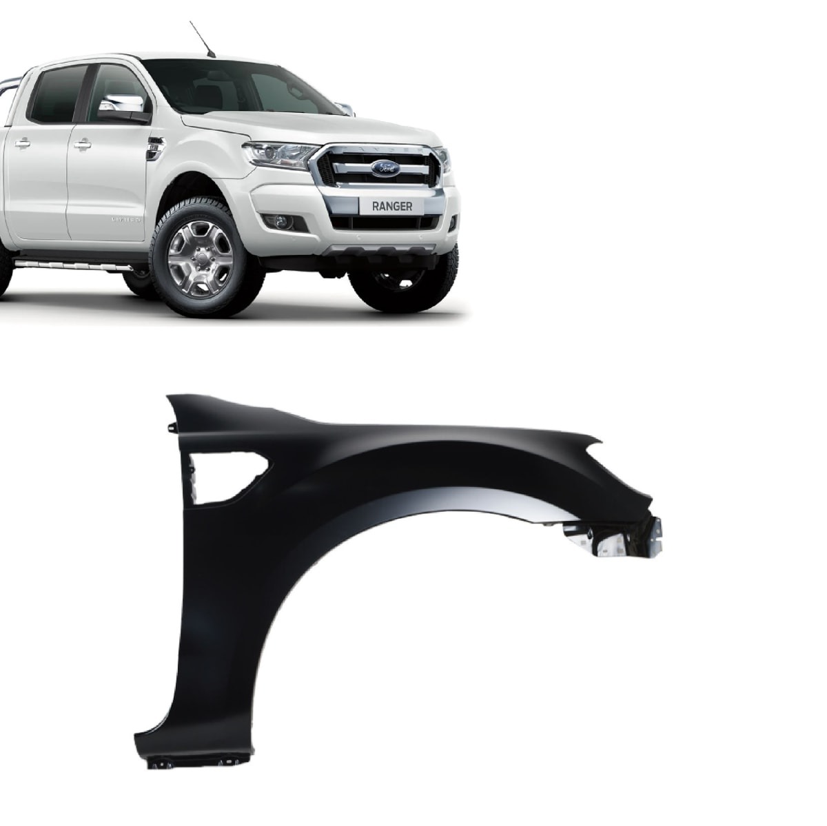 Tapabarro derecho ford ranger 2017 2018 2019 2020