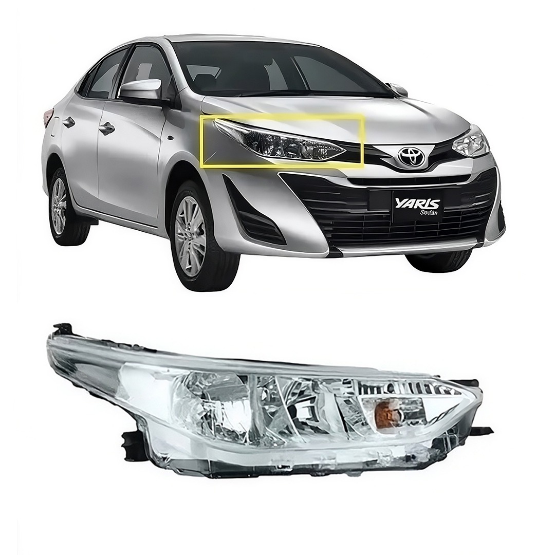 Optico derecho toyota yaris 2017 2018 2019 2020 2021 2022 2023 2024