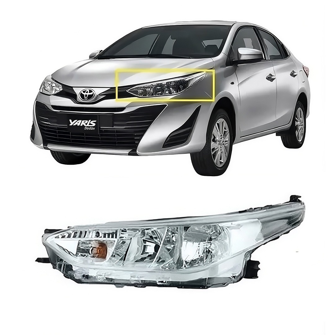 Optico izquierdo toyota yaris 2017 2018 2019 2020 2021 2022 2023 2024
