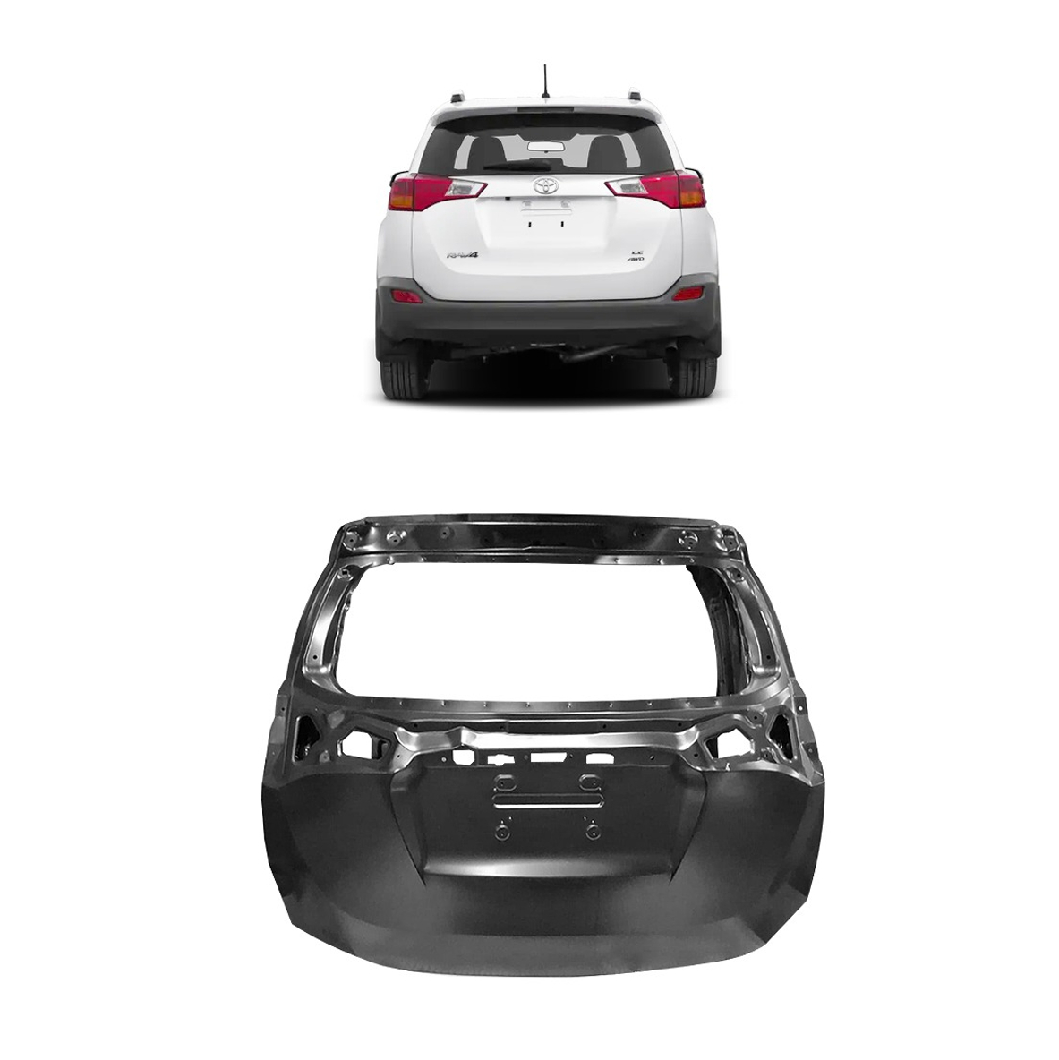 Tapa maleta / portalon toyota rav4 2013 2014 2015