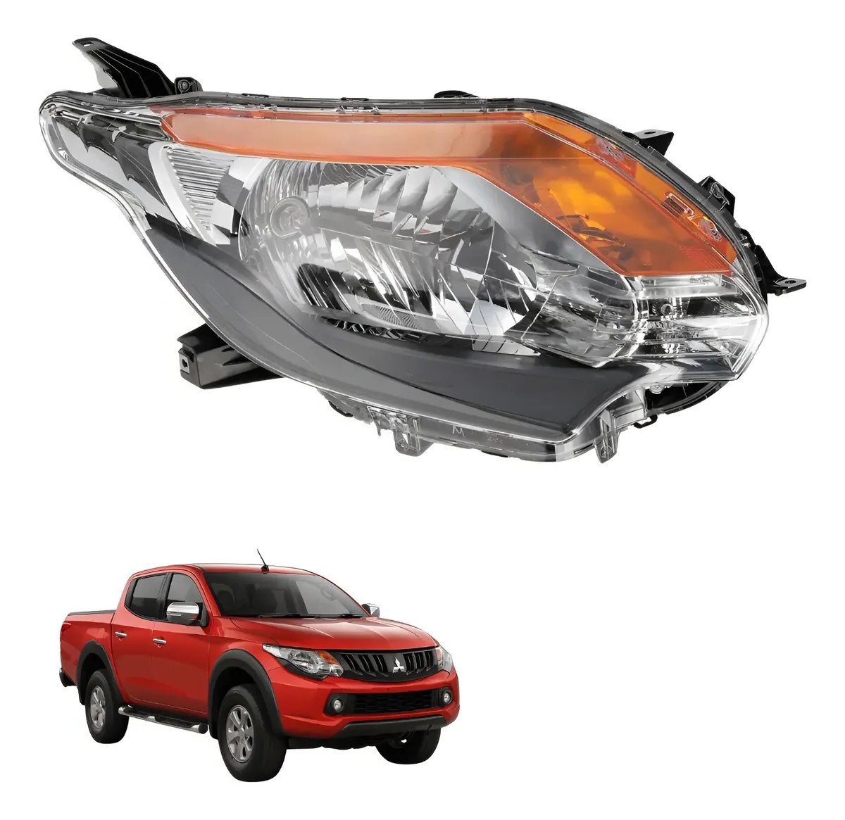 Optico derecho mitsubishi l200 2016 2017 2018 2019