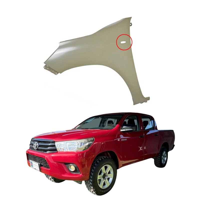 Tapabarro izquierdo toyota hilux 2016 2017 2018 2019