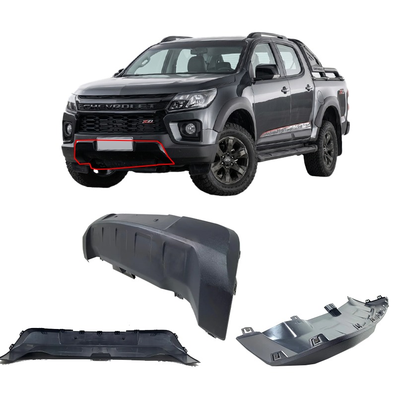 Moldura de parachoque delantero inferior central chevrolet colorado 2021 2022 2023