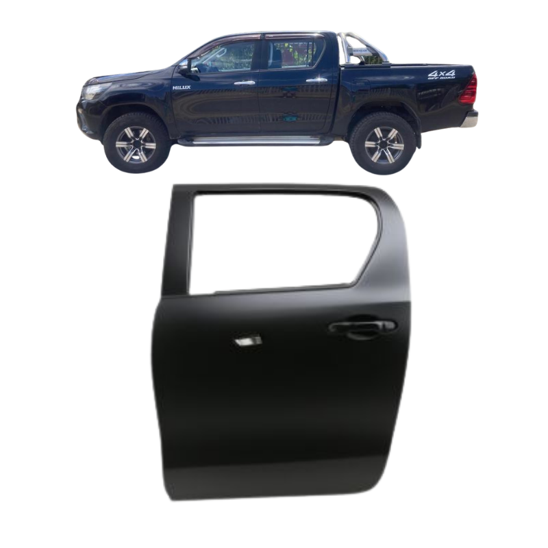 Puerta trasera izquierda toyota hilux 2016 2017 2018 2019 2020 2021 2022 2023 2024 2025