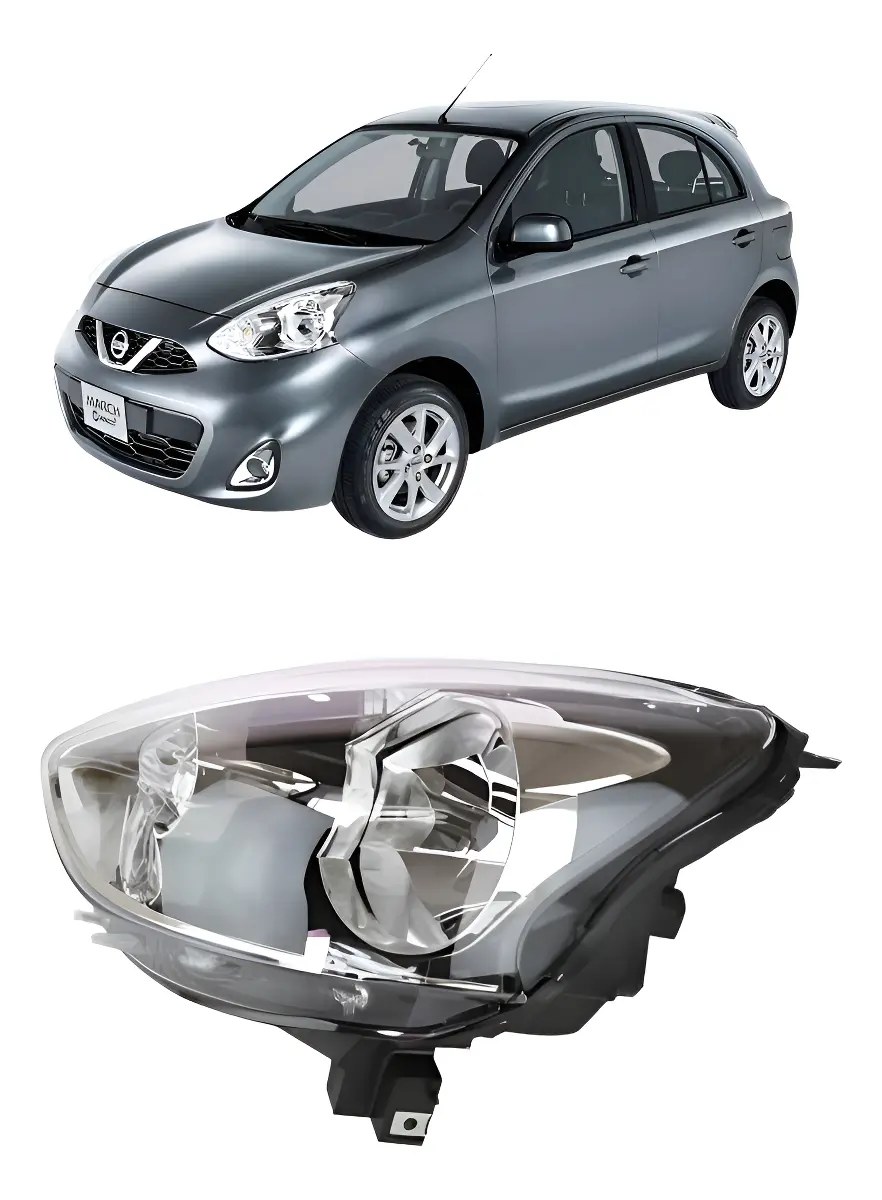Optico izquierdo nissan march 2015 2016 2017 2018 2019 2020