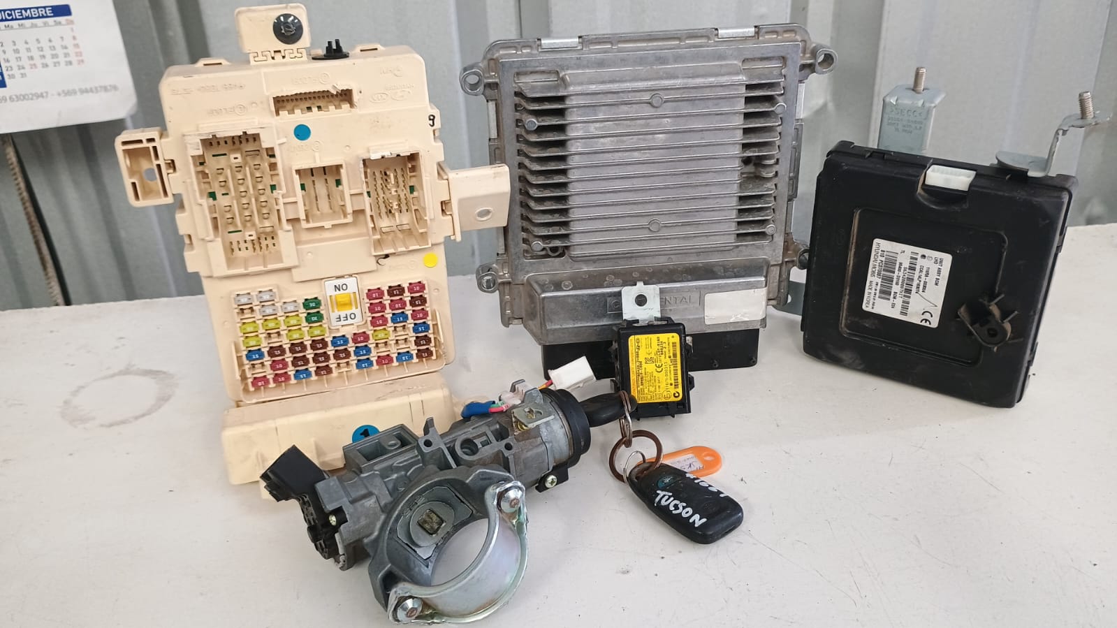 Kit de encendido (chapa llave modulos computador) hyundai tucson