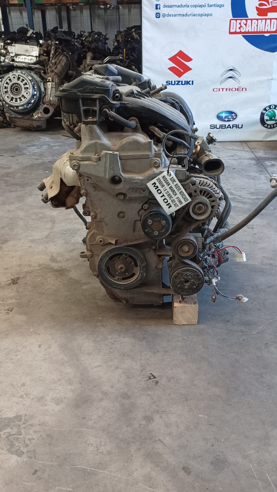 Motor bencinero (block) nissan march