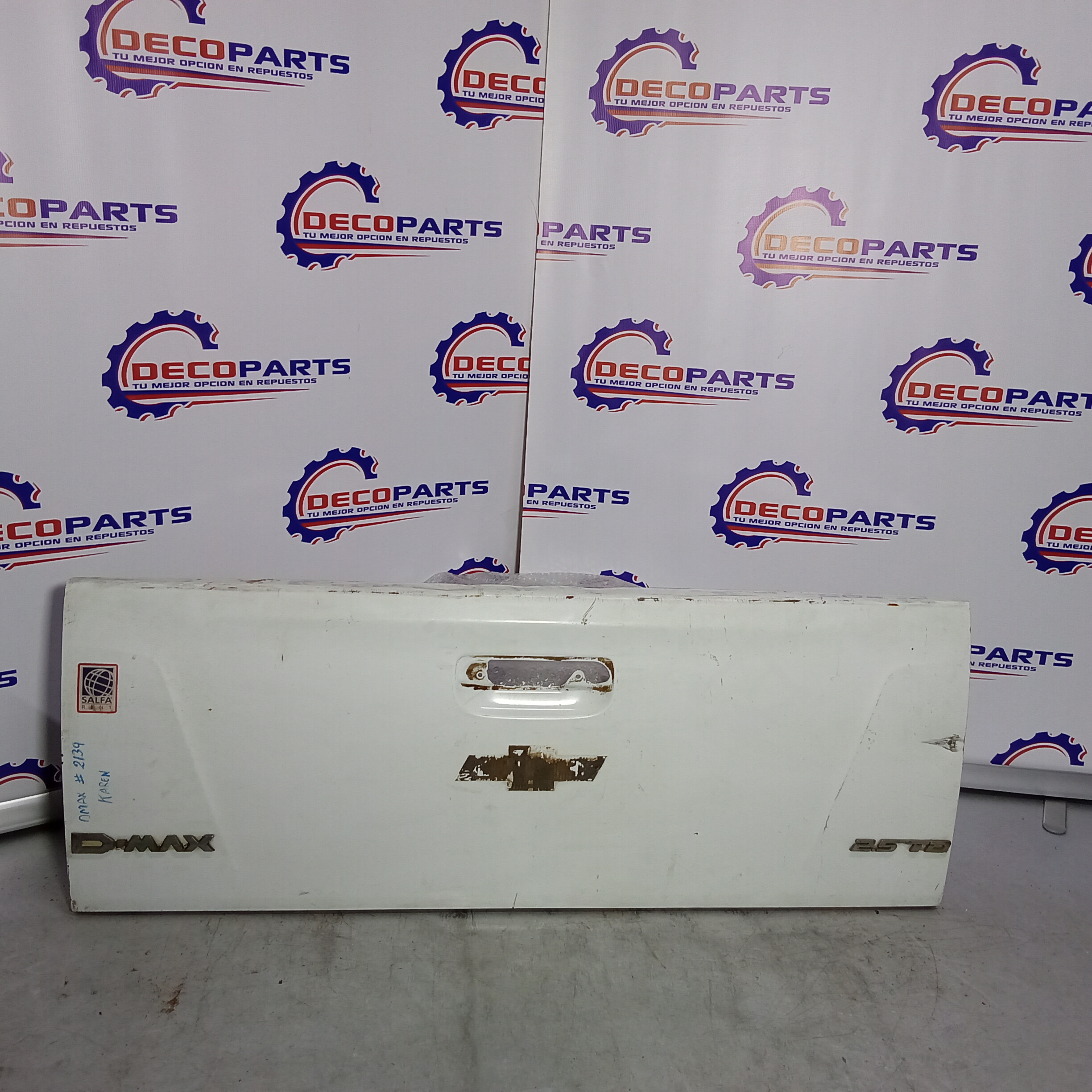 Tapa maleta / portalon chevrolet dmax