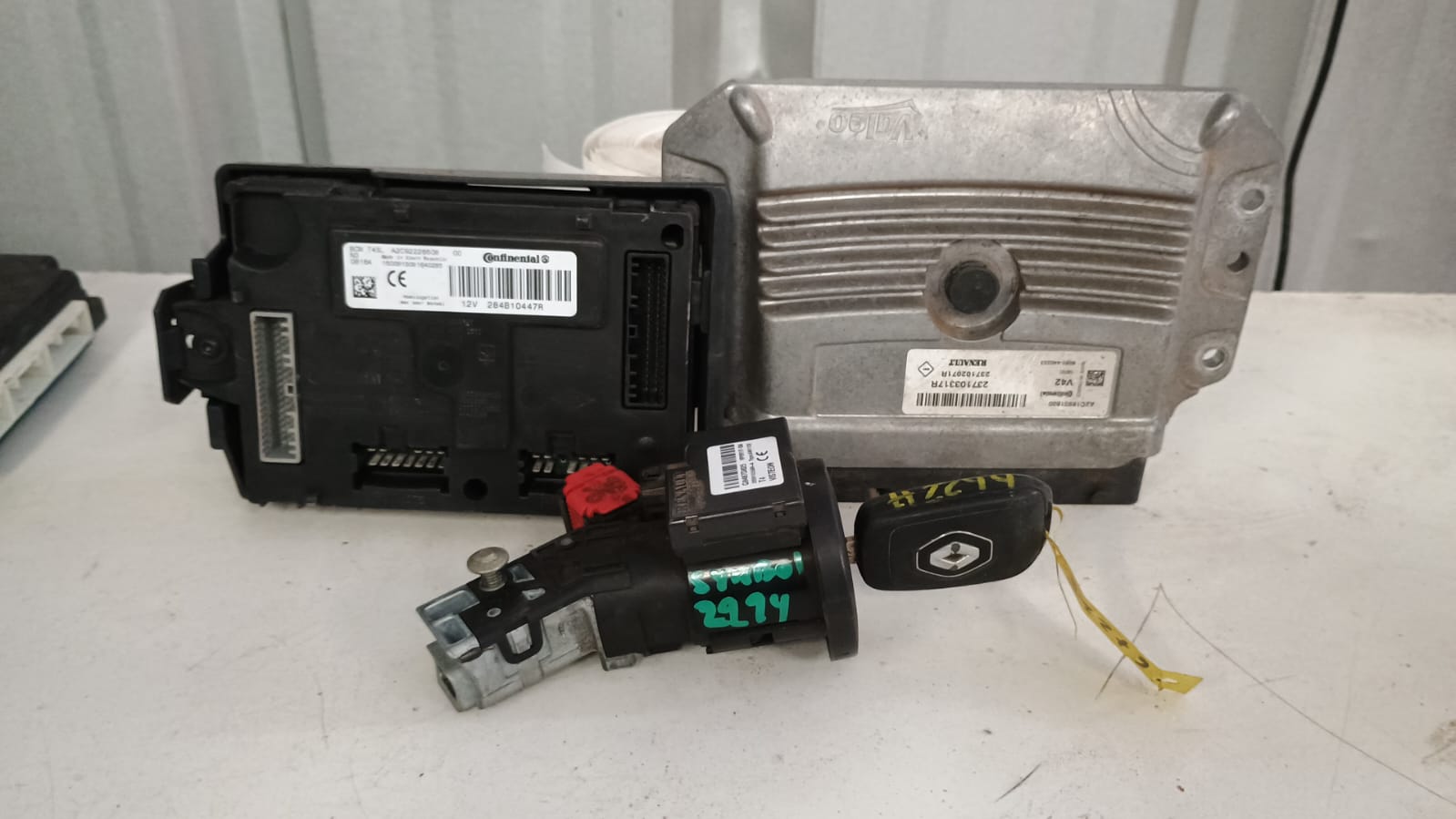 Kit de encendido (chapa llave modulos computador) renault symbol