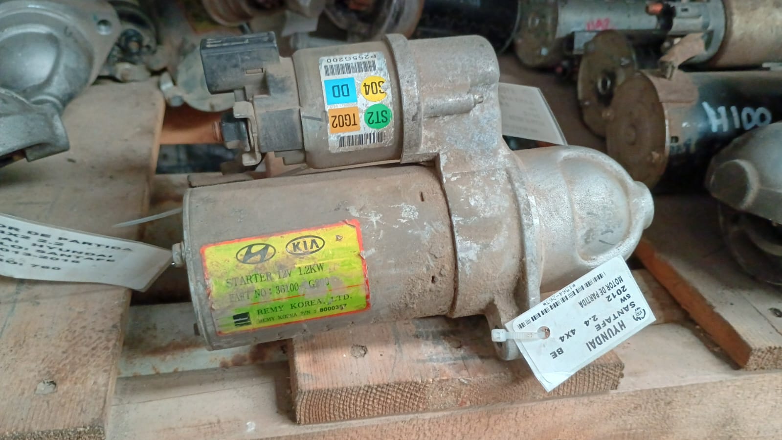 Motor de partida hyundai santa fe
