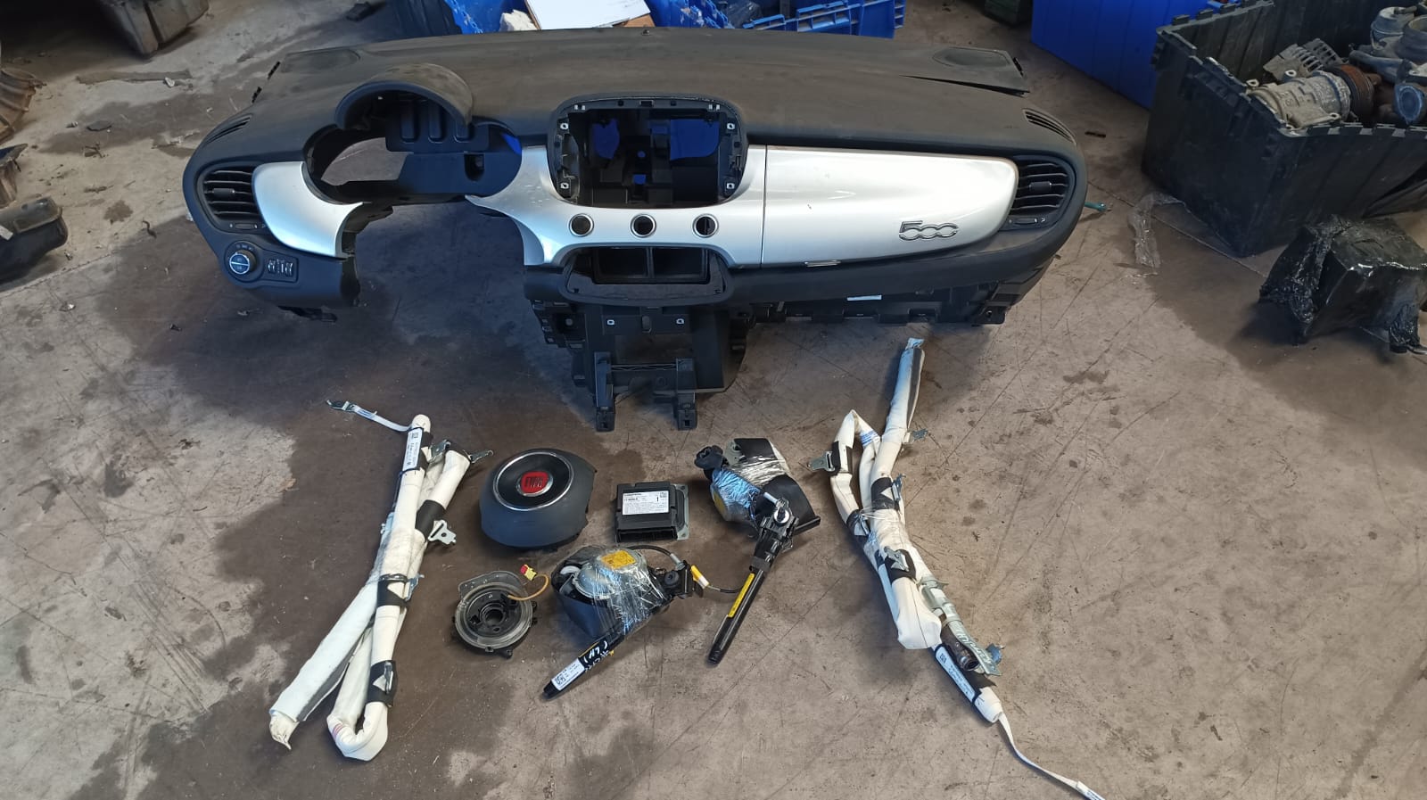 Kit airbag (cinturones, cinta, modulo y airbag) fiat 500