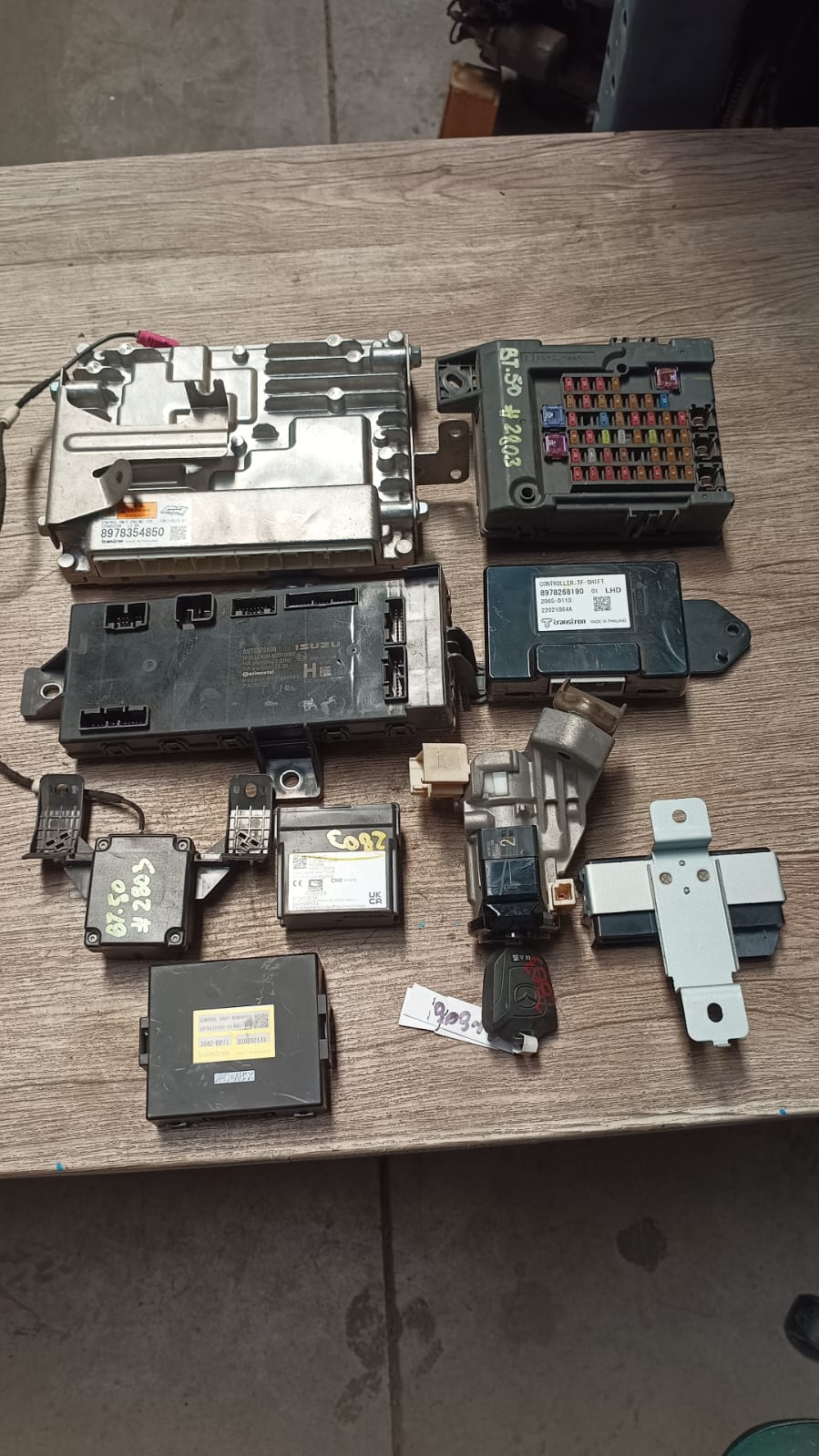 Kit de encendido (chapa llave modulos computador) mazda bt50