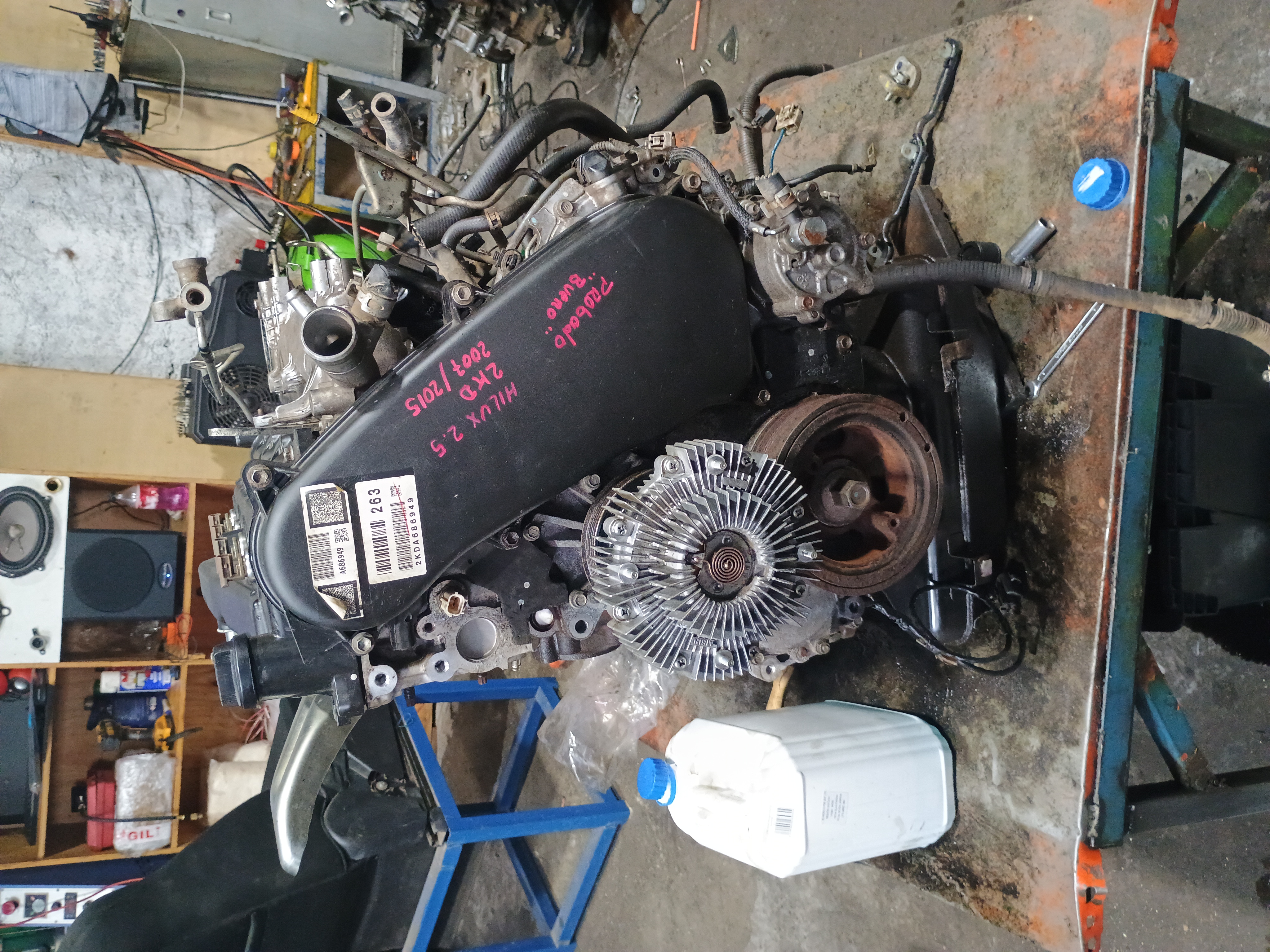 Motor diesel (block) toyota hilux 2007 2008 2009 2010 2011 2012 2013 2014 2015