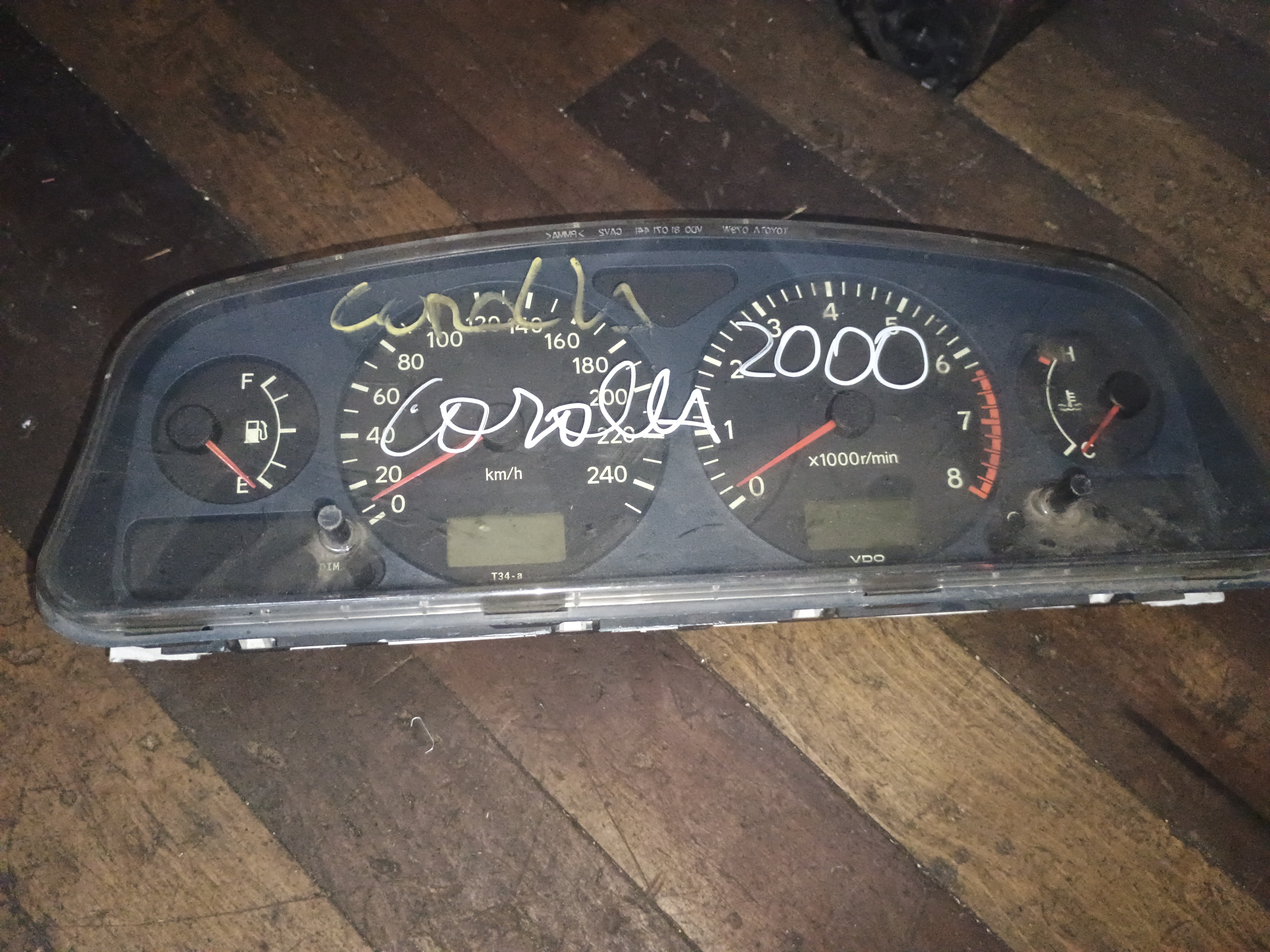 Tacometro (sinoptico) toyota corolla