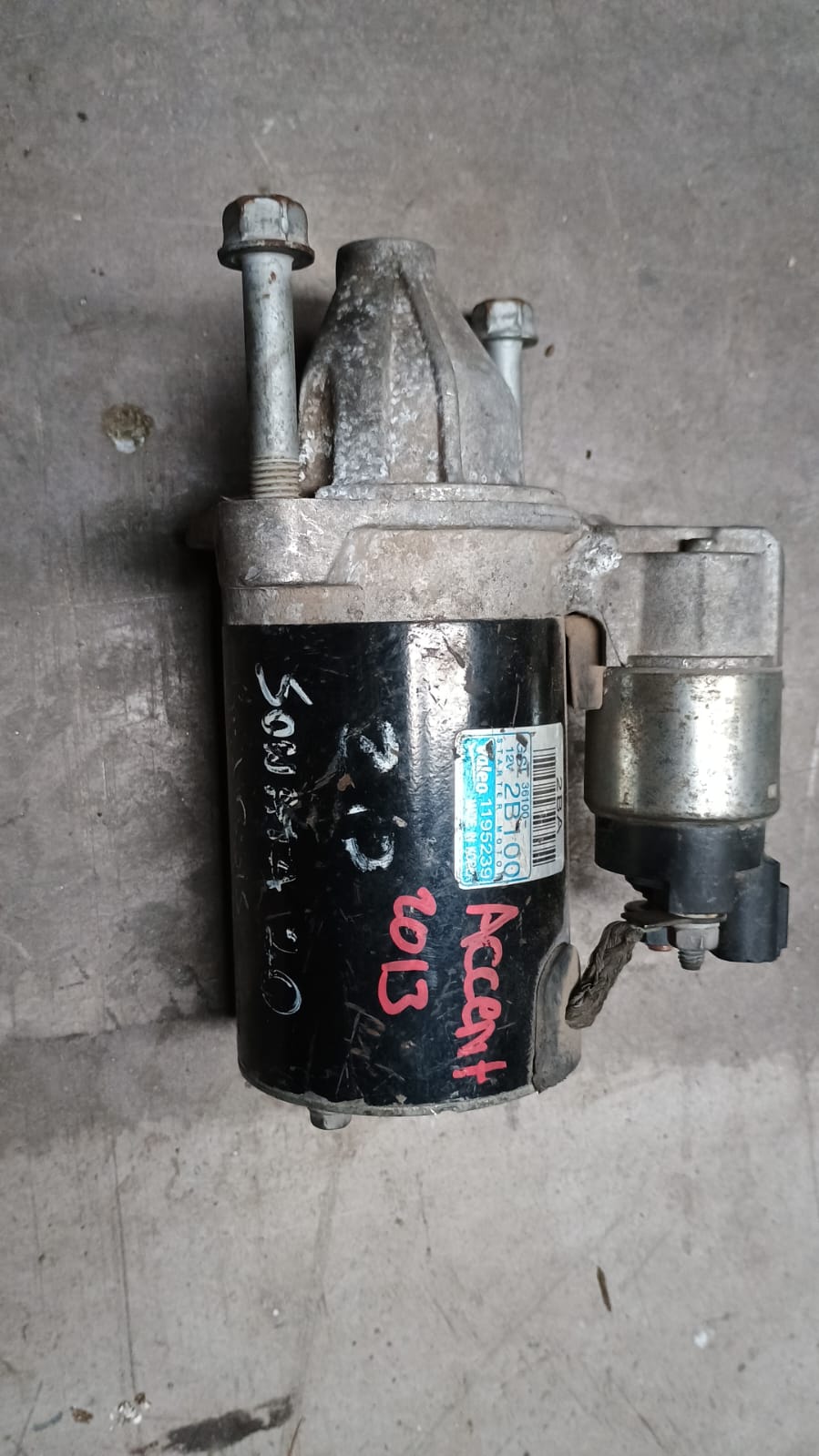 Motor de partida hyundai accent