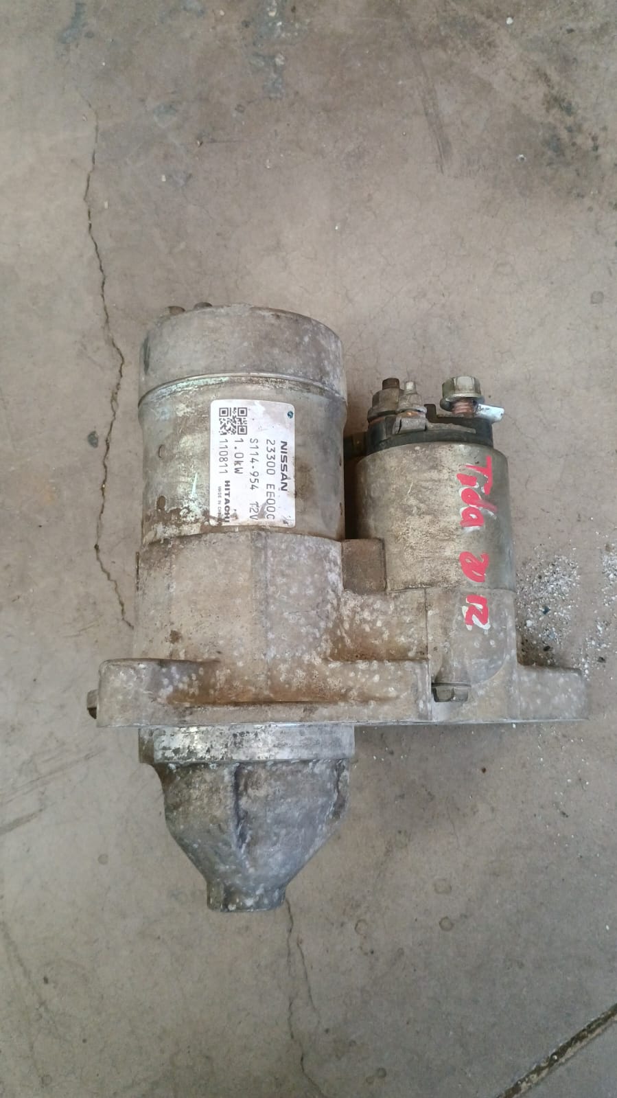 Motor de partida nissan tiida