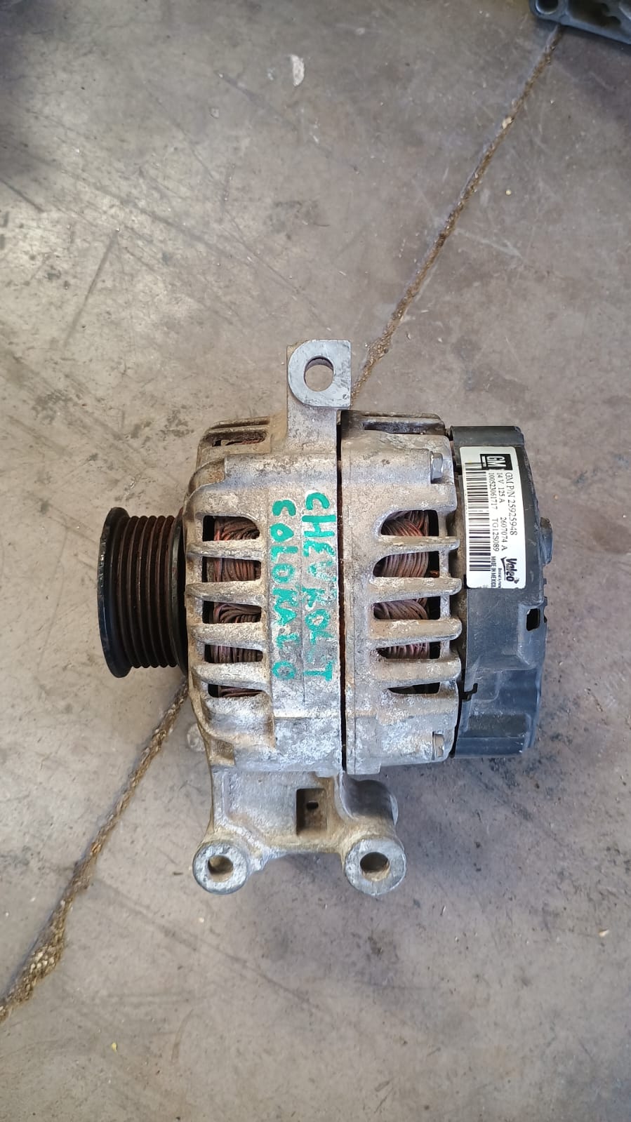 Alternador chevrolet colorado