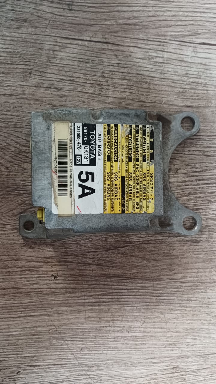 Modulo de airbag (cajetin) toyota hilux 2012 2013 2014 2015