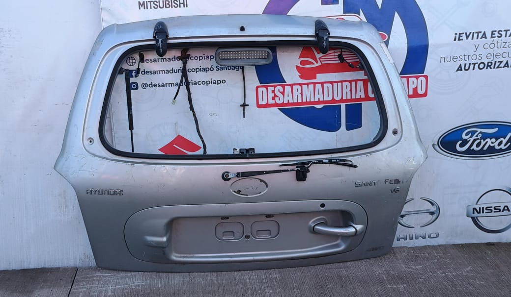 Tapa maleta / portalon hyundai santa fe 2001 2002 2003 2004 2005