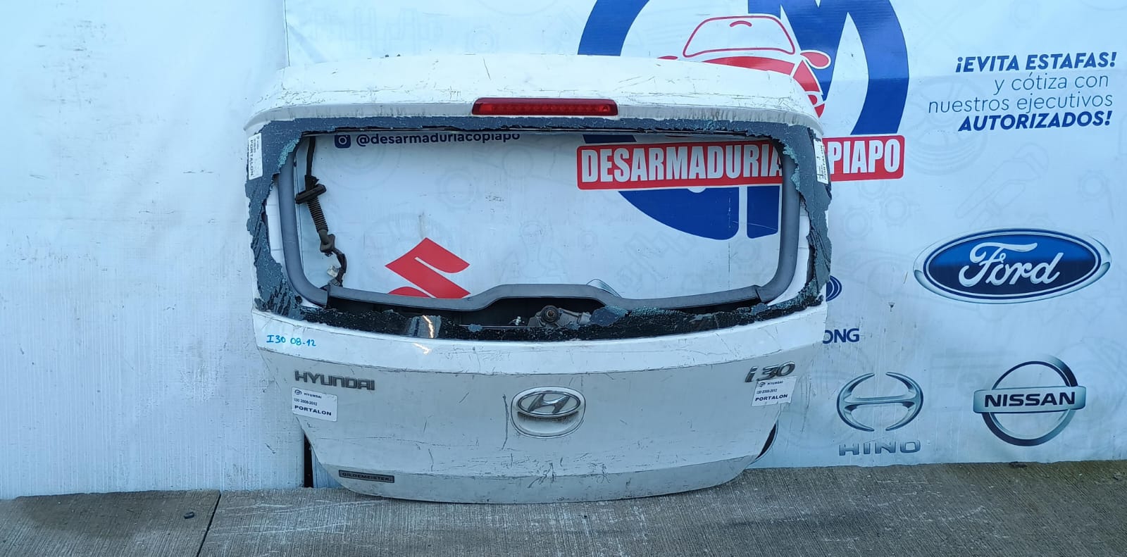 Tapa maleta / portalon hyundai i30 2008 2009 2010 2011 2012