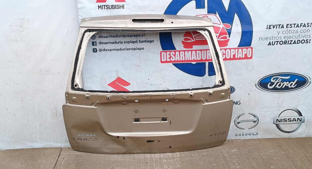 Tapa maleta / portalon kia carens 2008 2009 2010 2011 2012 2013