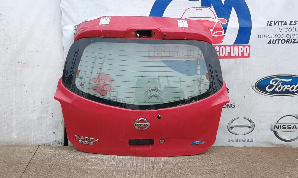 Tapa maleta / portalon nissan march 2012 2013 2014 2015 2016 2017 2018 2019