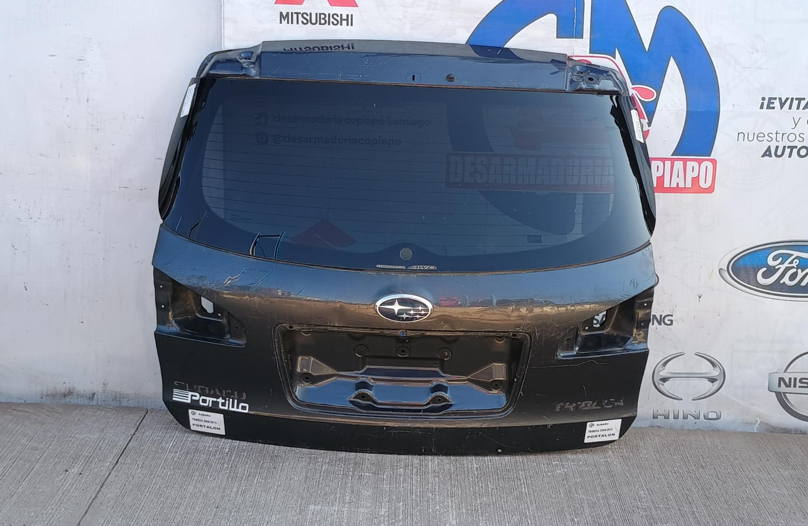 Tapa maleta / portalon subaru tribeca 2008 2009 2010 2011 2012