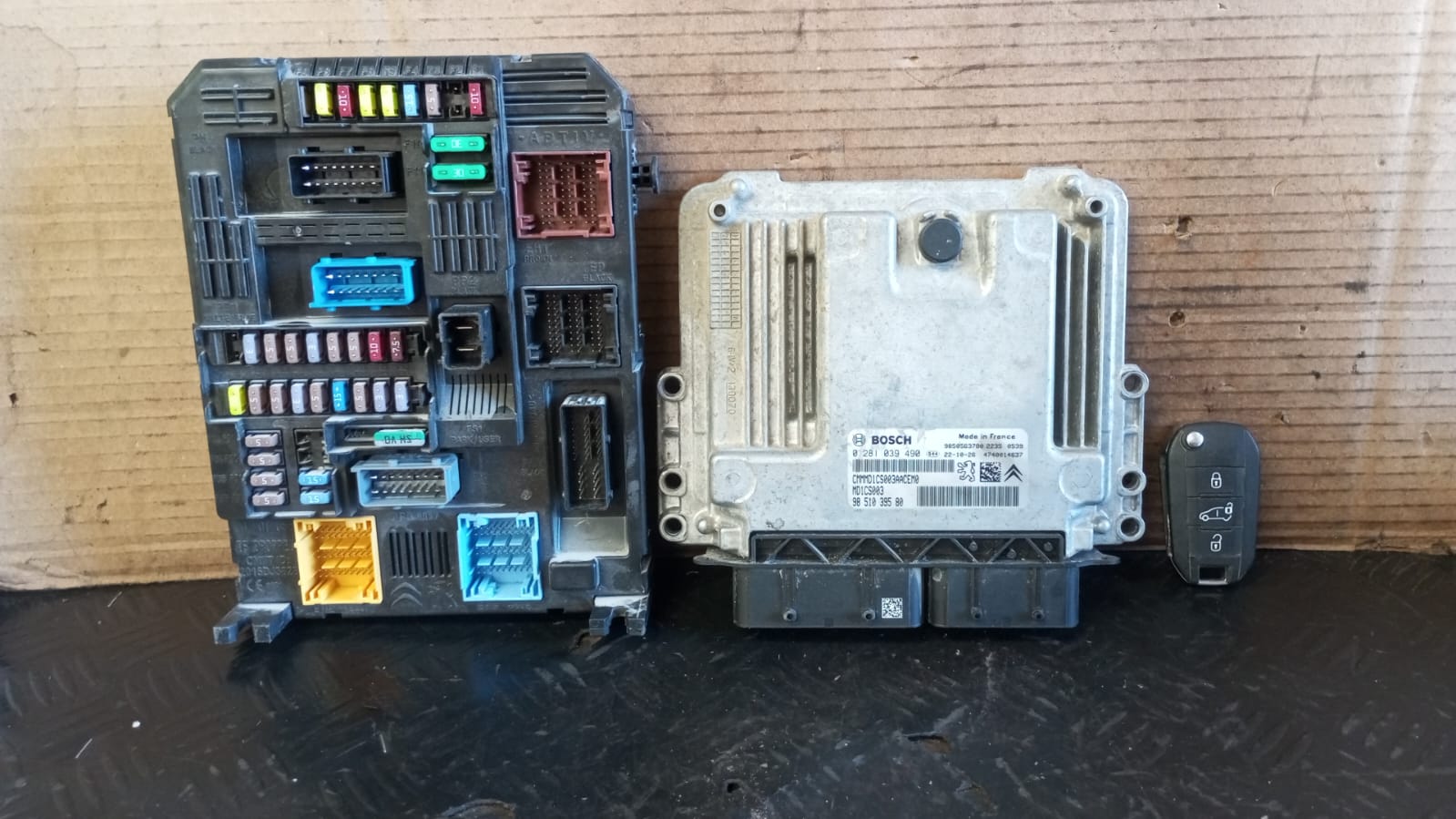 Kit de encendido (chapa llave modulos computador) peugeot partner