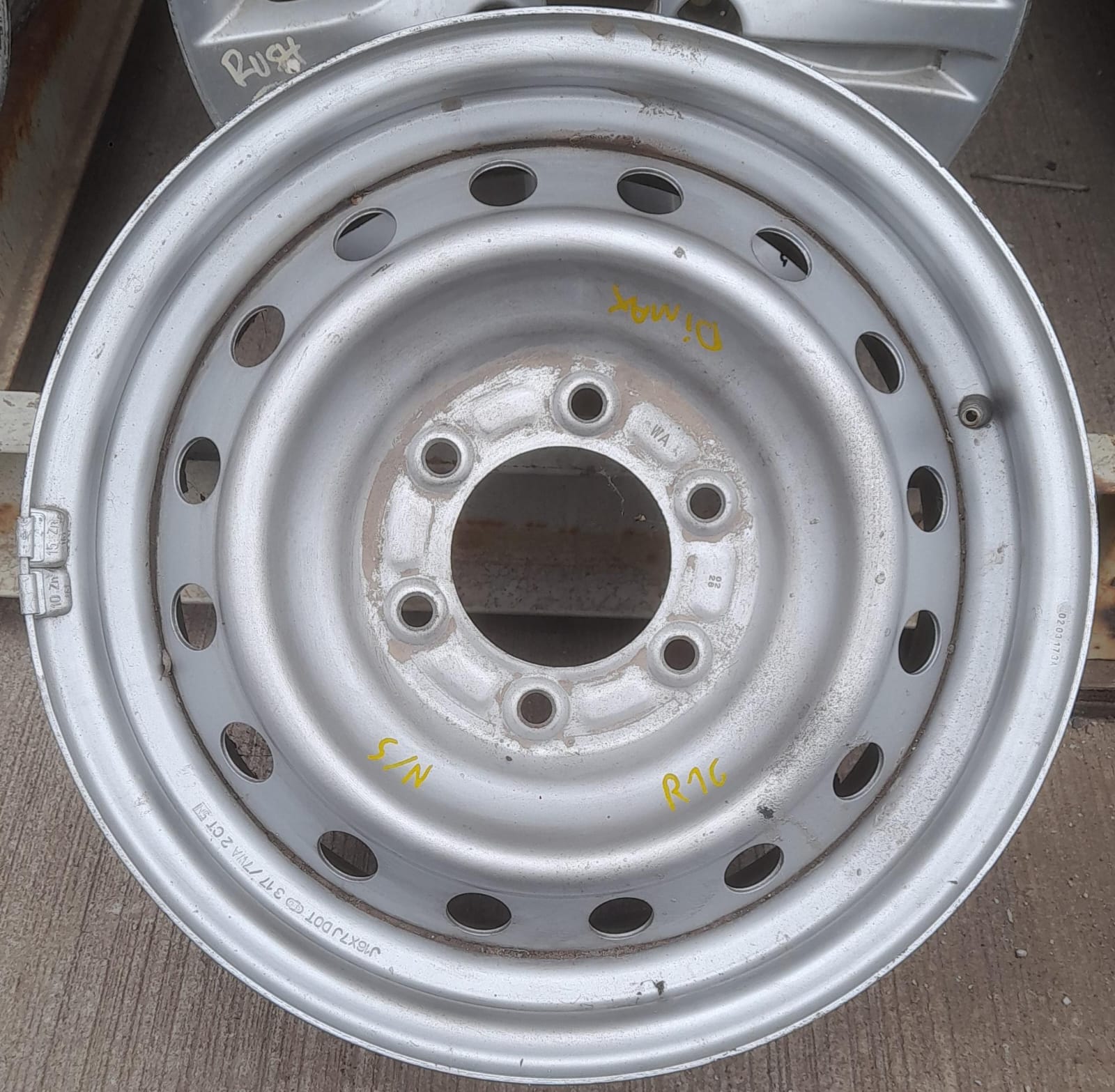 Juego de llantas sin neumaticos chevrolet dmax