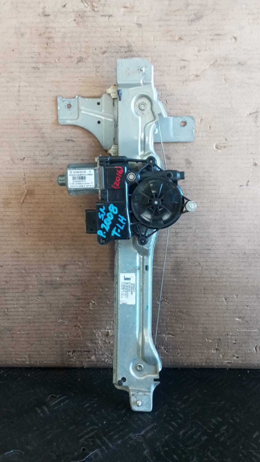 Cremallera alzavidrio trasera izquierda peugeot 2008